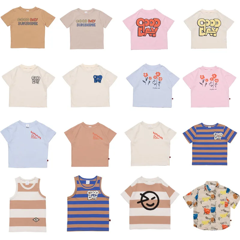 

Fashion Kids Girls Summer Casual T-Shirt For Boys Wyn 2022 New Children Letters Print Short Sleeve Tees Toddler Baby Tops
