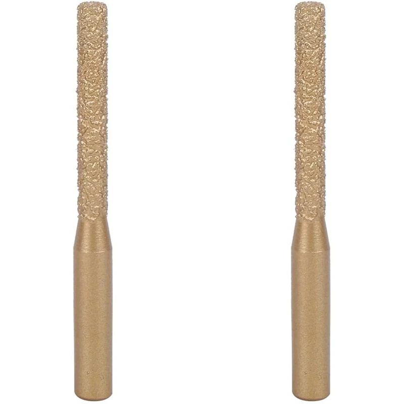 

2 шт., алмазные фрезы 6,35X5X65 мм