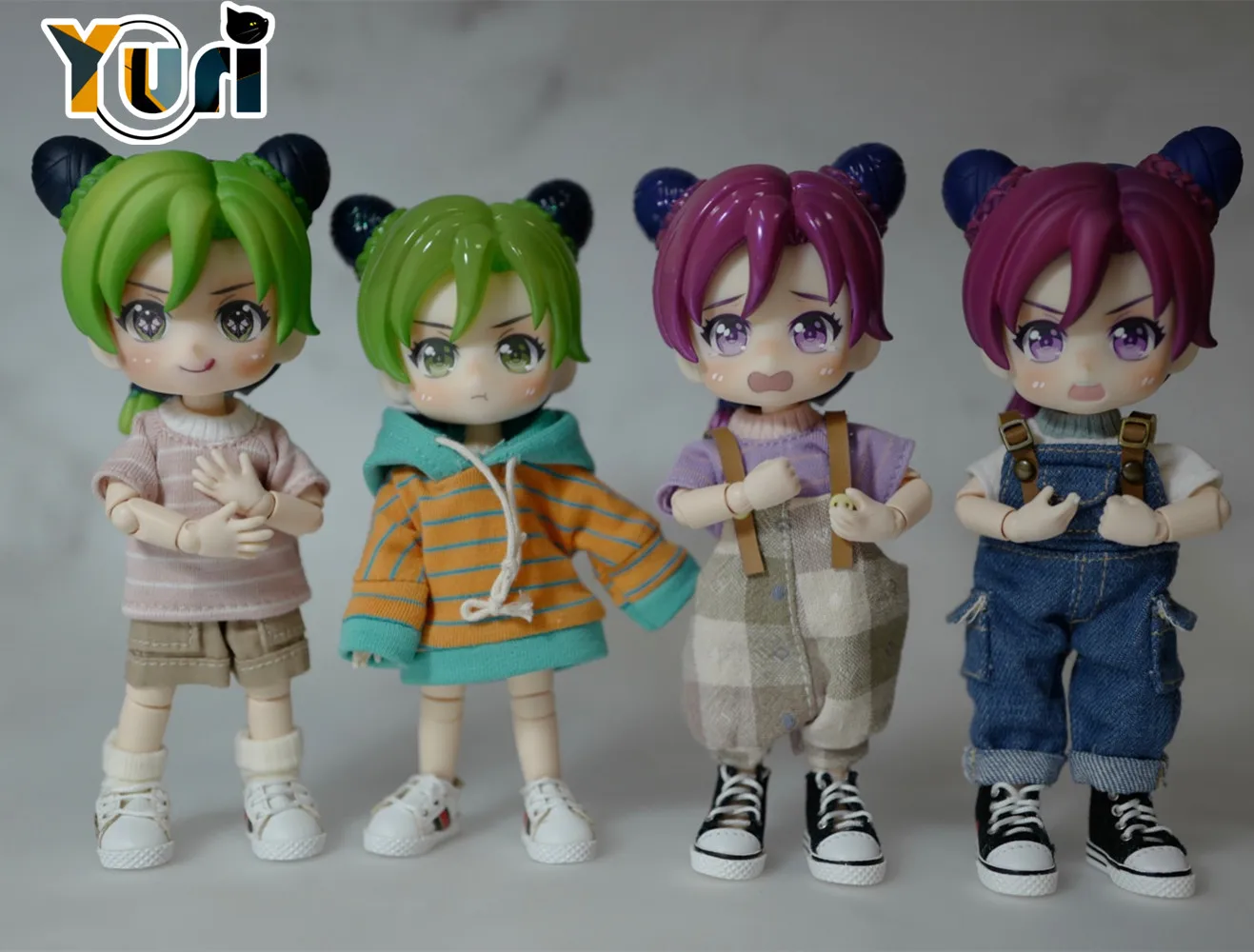 

Косплей Кукла джодзо из аниме «Невероятные приключения» Kujoh Jolyne OB11 1/12, парик для шарнирной куклы ручной работы, милый C