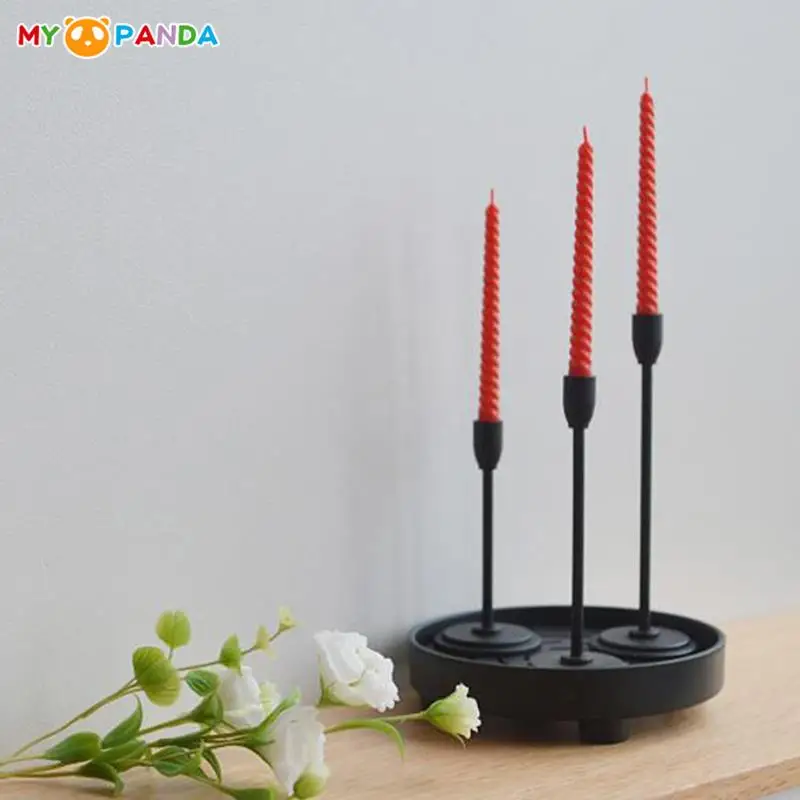 1:6 1:12 Dollhouse Miniture Single Candlestick Candle Sconces Wall Lamp Model Toy Mini Candlelight Dinner Decor Accessory Gift