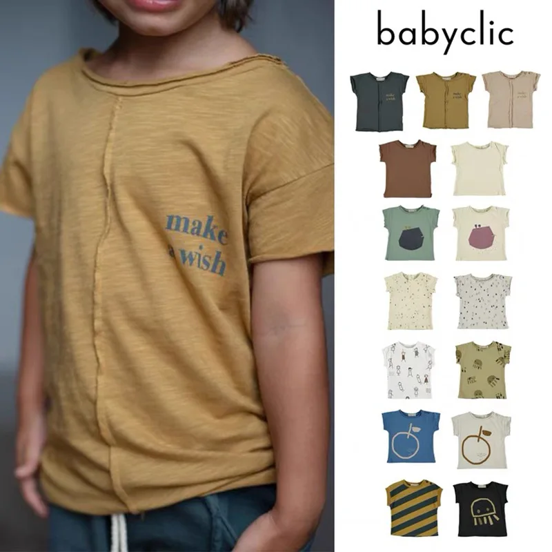 

Jenny&Dave Spot 23 Summer New Children's Cartoon T-shirt for Boys and Girls Short Sleeve Baby Top for Children