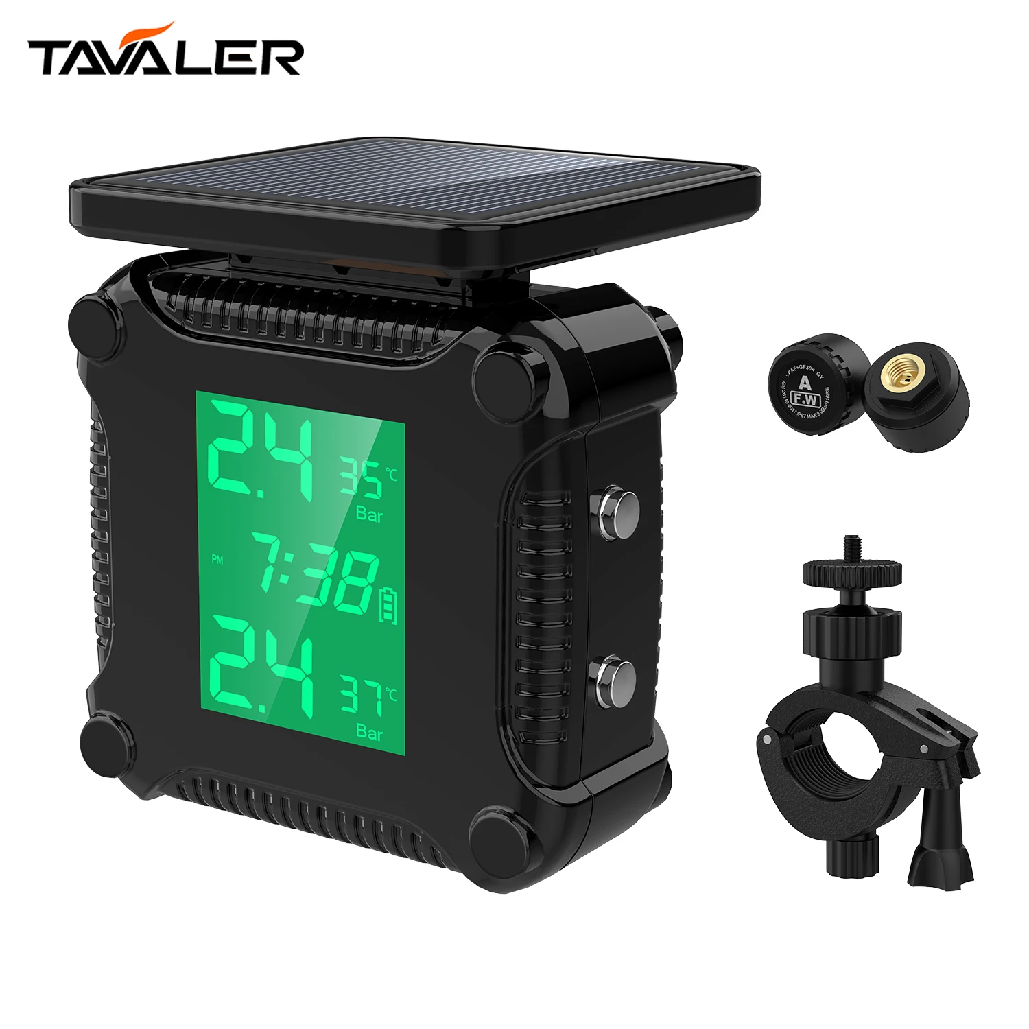 Внешний монитор давления в шинах для мотоцикла 8 бар фунтов на квадратный дюйм