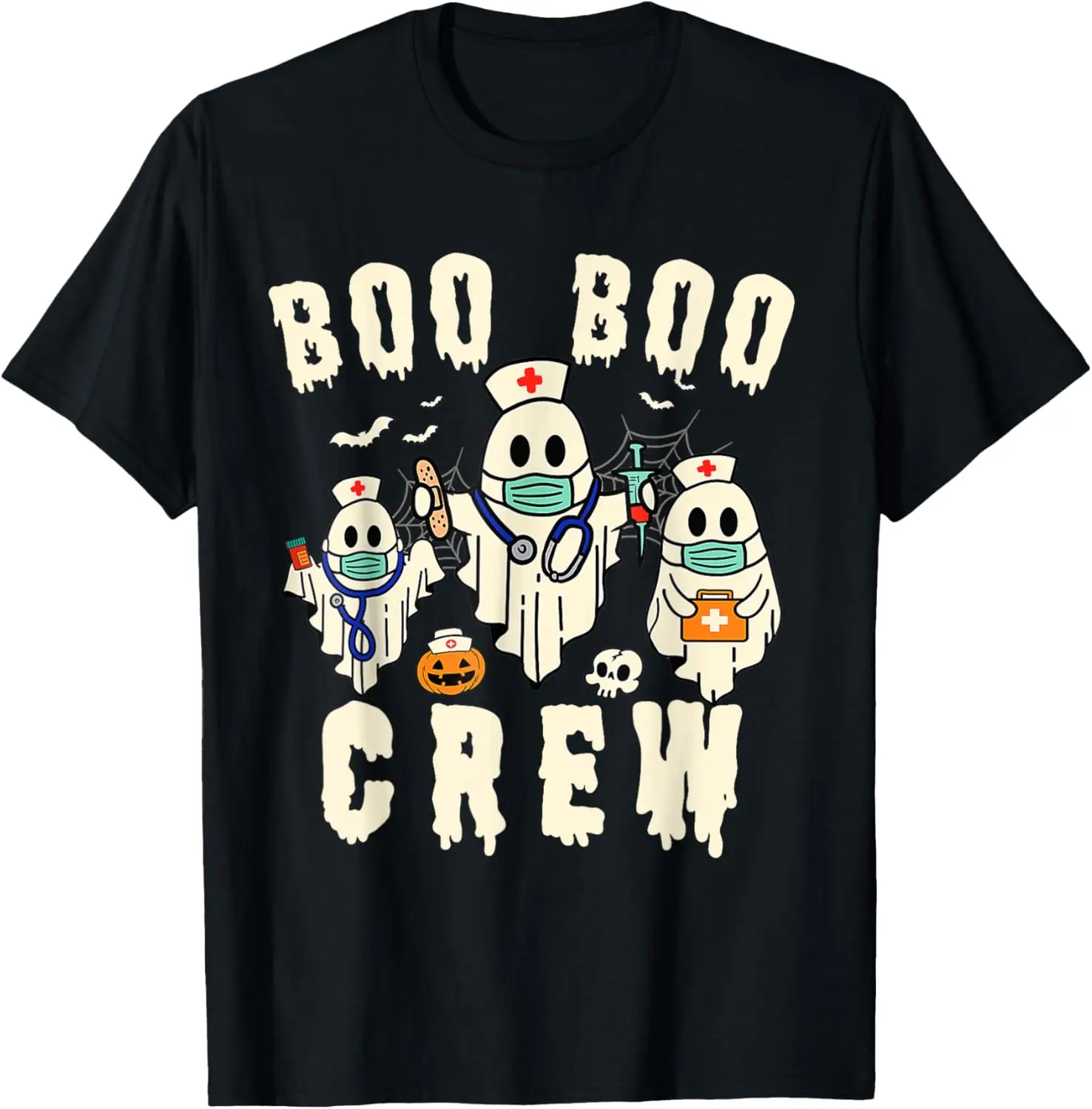 Футболка Boo Crew Ghost Halloween Paramedic Nurse RN ER NICU LPN