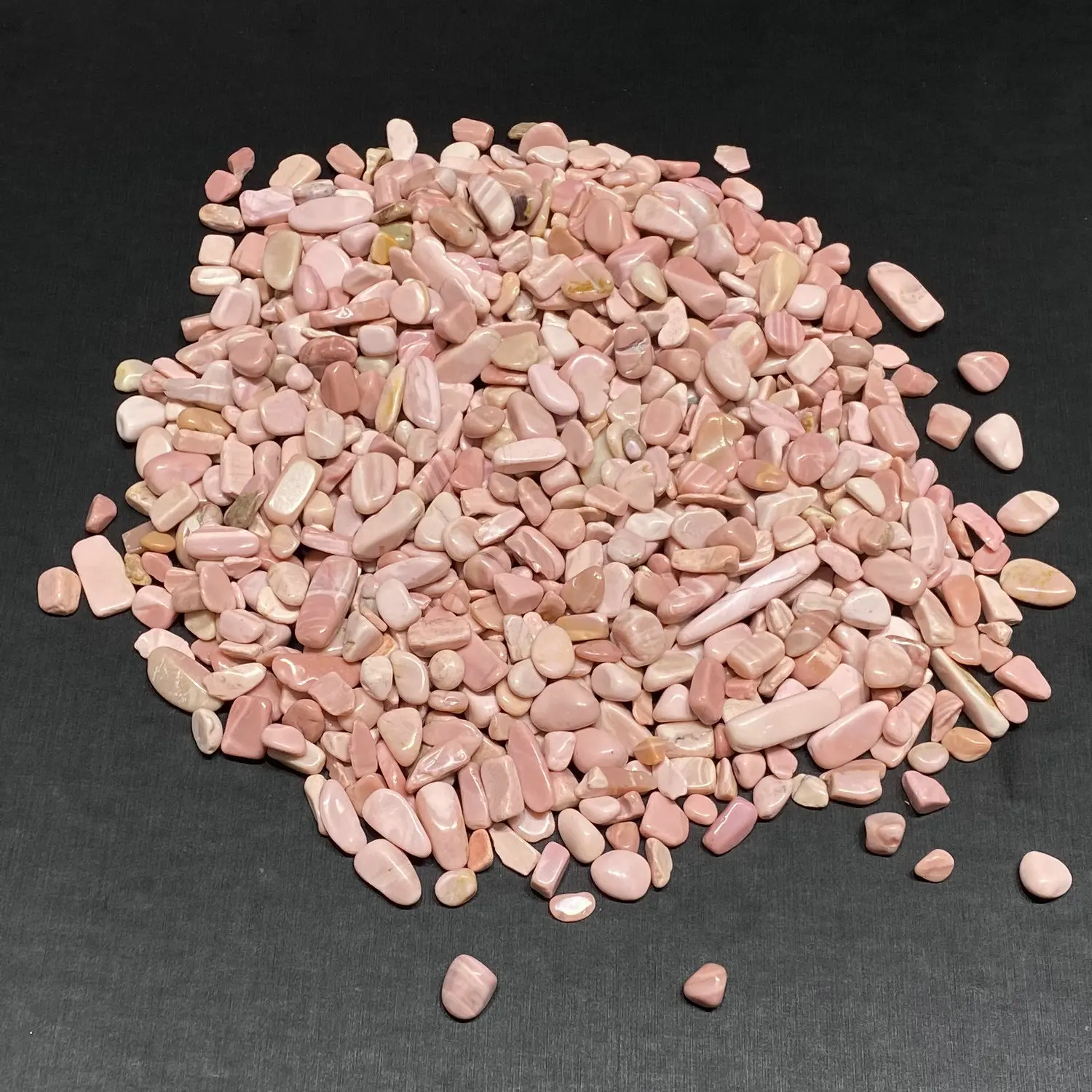 

5-7mm 100g Natural Rhodonite Gravel Crystal Degaussing Stone Potted Flower Fish Tank Landscape Pebbles