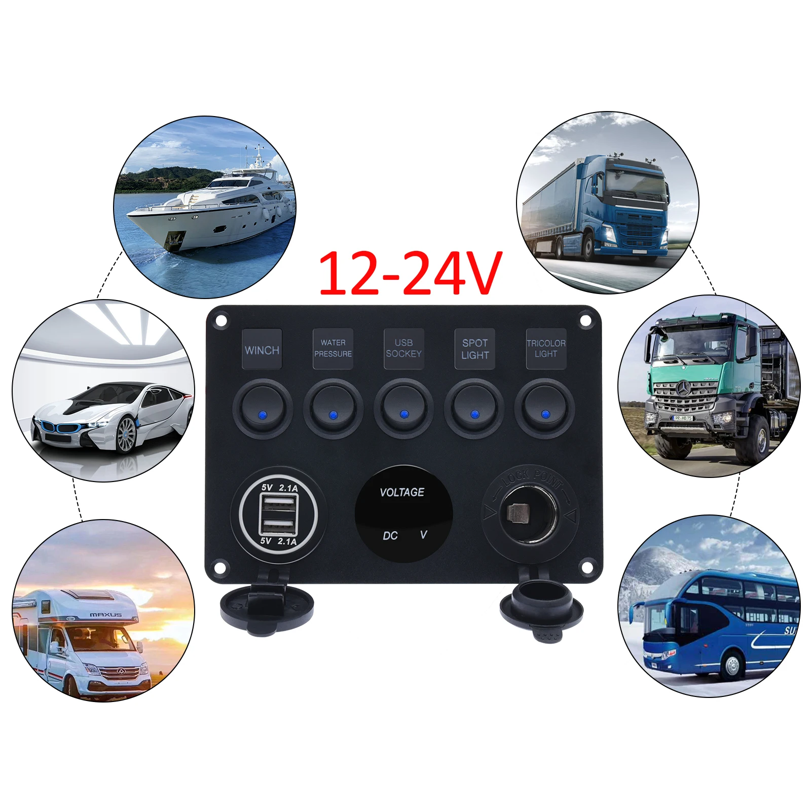 Панель выключателя для лодки панель переключателя автомобиля водонепроницаемый