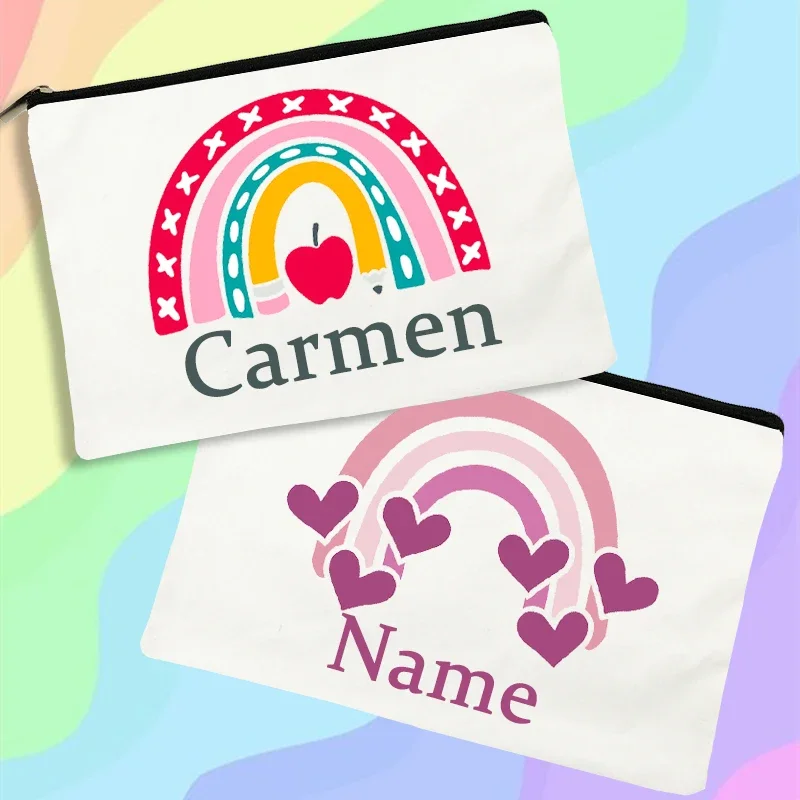 Индивидуальный Радужный тканевый органайзер для туалетных принадлежностей с