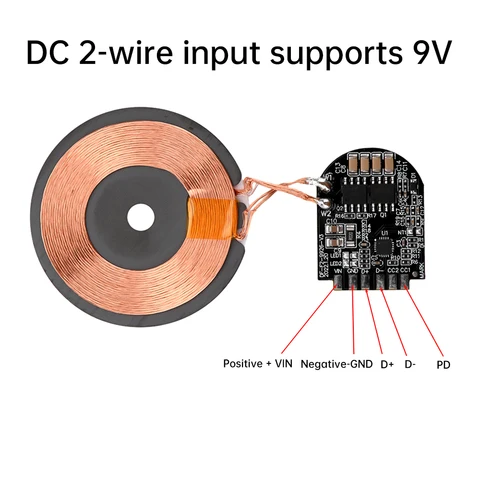 Модуль беспроводной зарядки 15 Вт diymore high-power wireless charger module