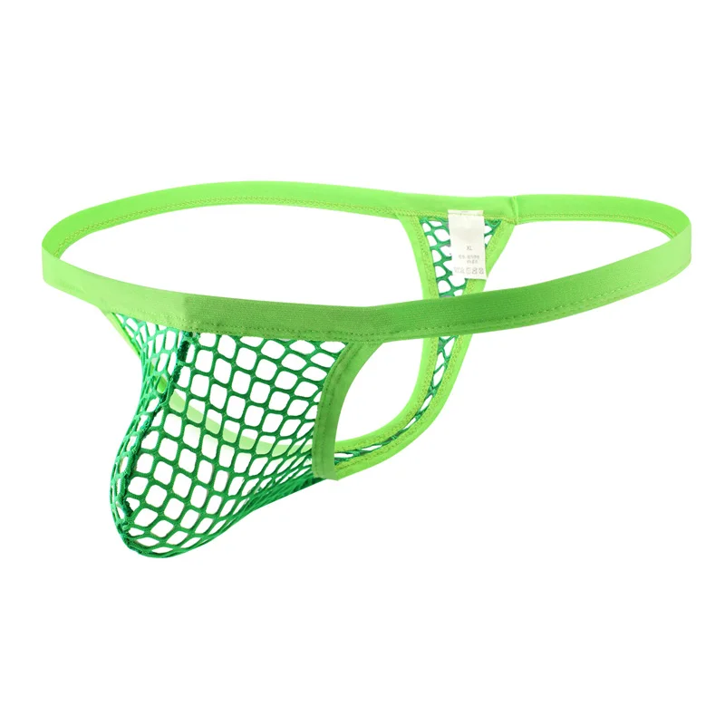

Men Jockstrap Panties Sexy Mesh Hollow Low Rise Briefs Breathable Transparent Underwear G-String T-Back Thongs Underpants