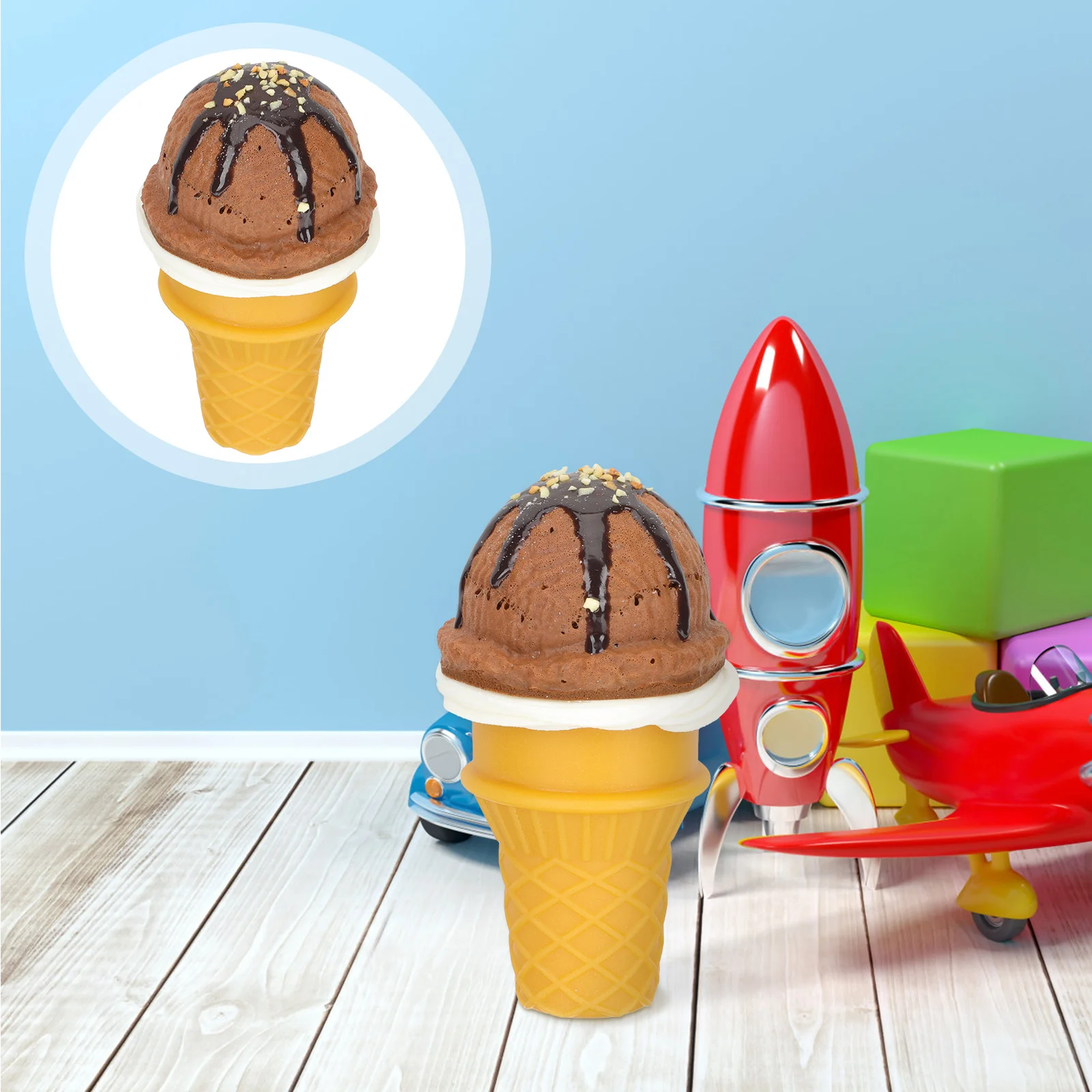 

Ice Creammodel Fakeartificial Faux Cake Gift Jumbo Bag Kitchen Play Prop Props Dessert Cone Party Pretend Display Lifelike Photo