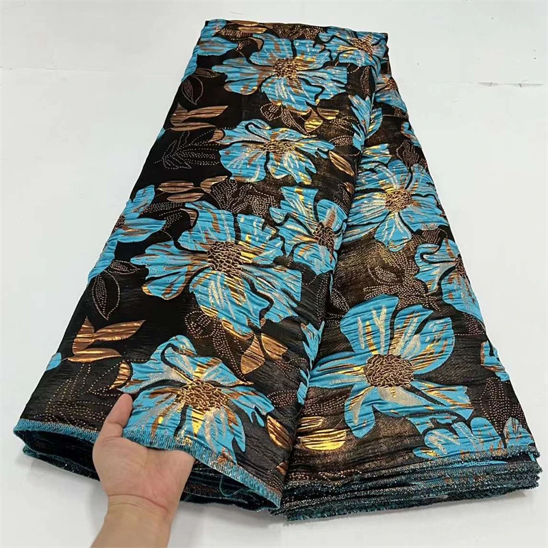 

Brocade Jacquard Lace Fabric French Lace Fabric High Quality African Nigerian Lace Fabric For Party Dress Sewing HD-115