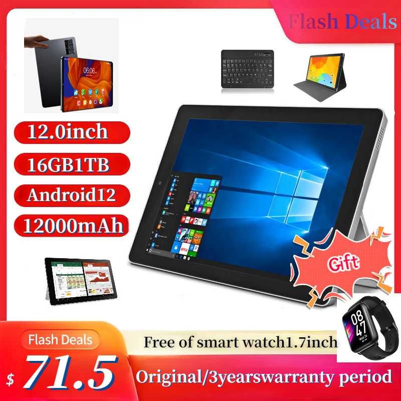 

Original Pad Pro14 12Inch Android 16GB1TB 12000mAh 5GTablet for Tourist Phone WiFi GPS Bluetooth Google PlayTouch Screen Laptop