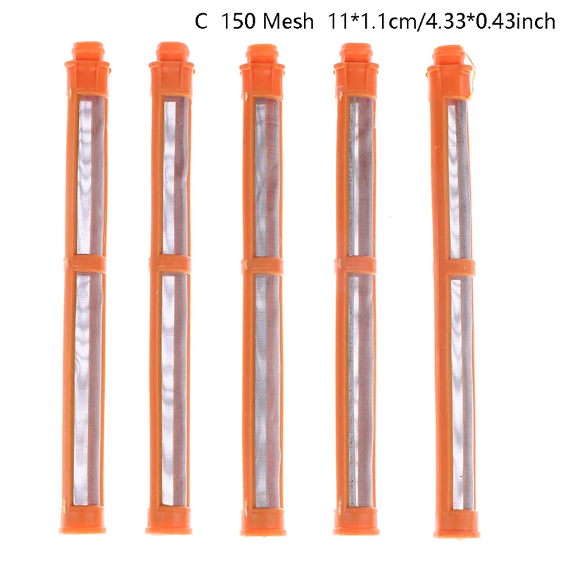 

Аксессуары для устройства опрыскивания, безвоздушный фильтр, 5 шт., безвоздушный пистолет, фильтр 60/100/150, сетчатые детали для безвоздушной краски, фильтр
