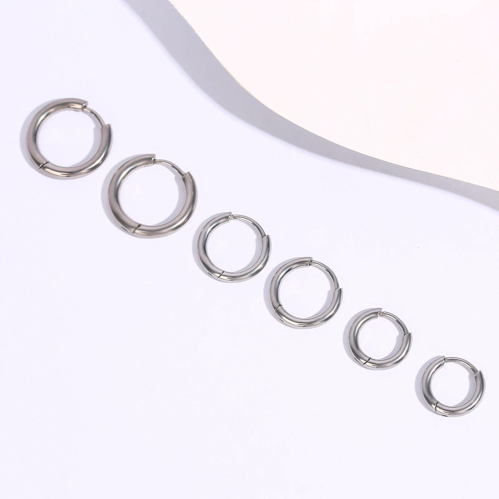 TGNEL серьги-кольца для мужчин и женщин G23 титановые гипоаллергенные