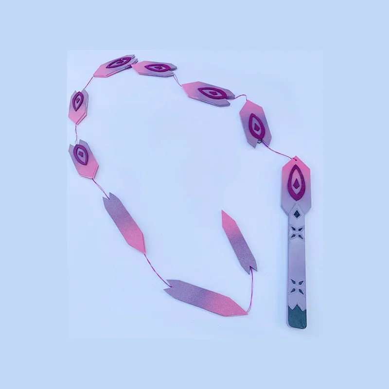 gorąca gra Genshin Impact Kuki Shinobu Cosplay świecąca broń bicz krótki miecz Halloween rekwizyty na przyjęcie bożonarodzeniowe pokaz