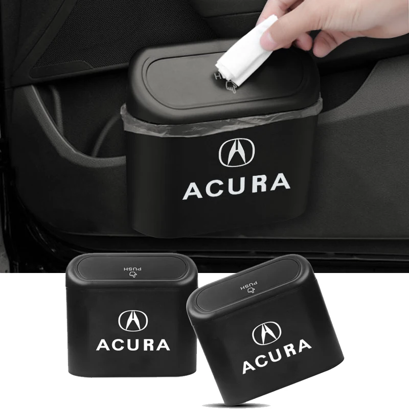

Car Trash Can Storage Bin Dust Case Box Car interior Accessories For Acura Integra TL TLX ILX RL NSX ZDX MDX RDX TSX RSX RLX etc