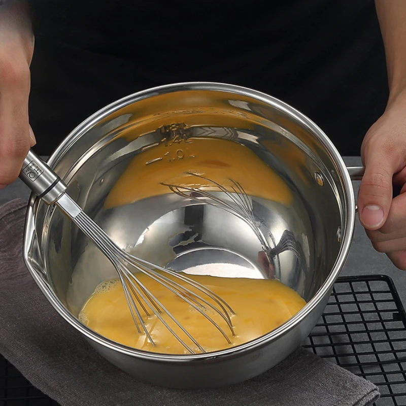Збивалка для яиц из нержавеющей стали 304 взбивалка выпечки защита от брызг миска