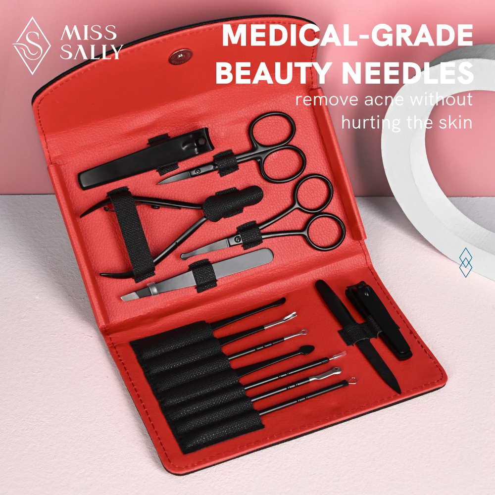 

14 шт., кусачки для ногтей из нержавеющей стали