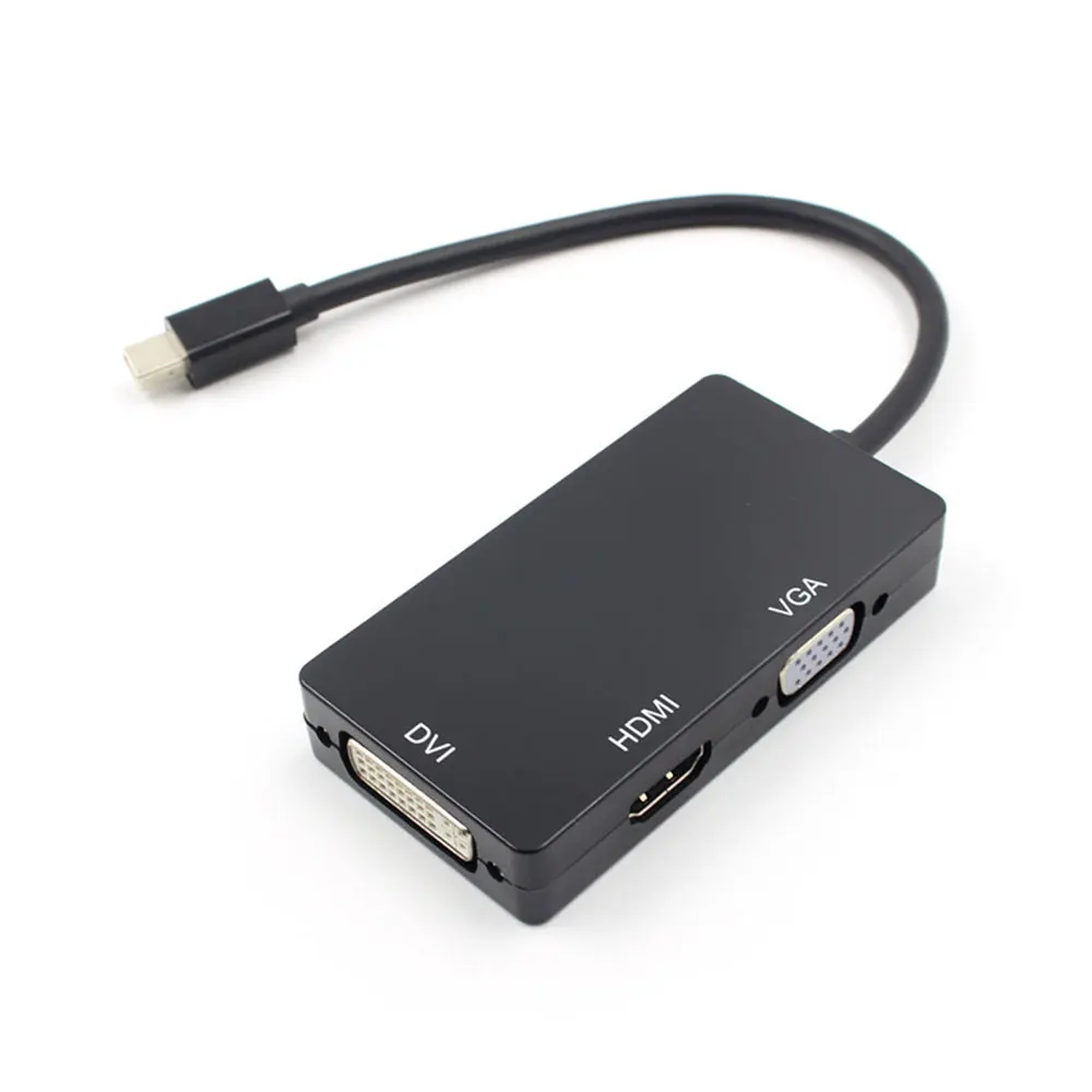 Переходник Mini DP Thunderbolt DisplayPort-DVI VGA HDMI-совместимый соединительный переходник 3 в 1