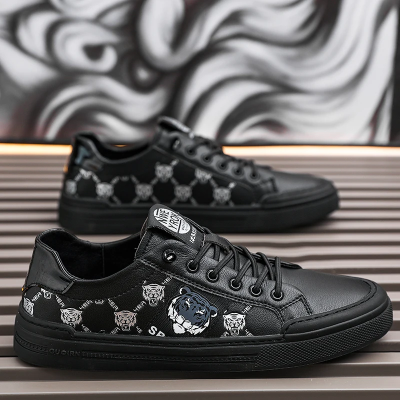 Men's Running Shoes Sport Sneakers skate Shoes comfortable Tennies shoes zapatillas printing tiger shoes masculino tênis