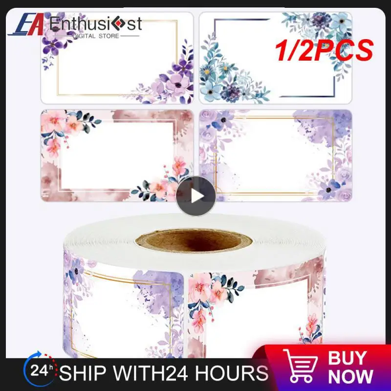 

1/2 шт., этикетки с цветочным рисунком