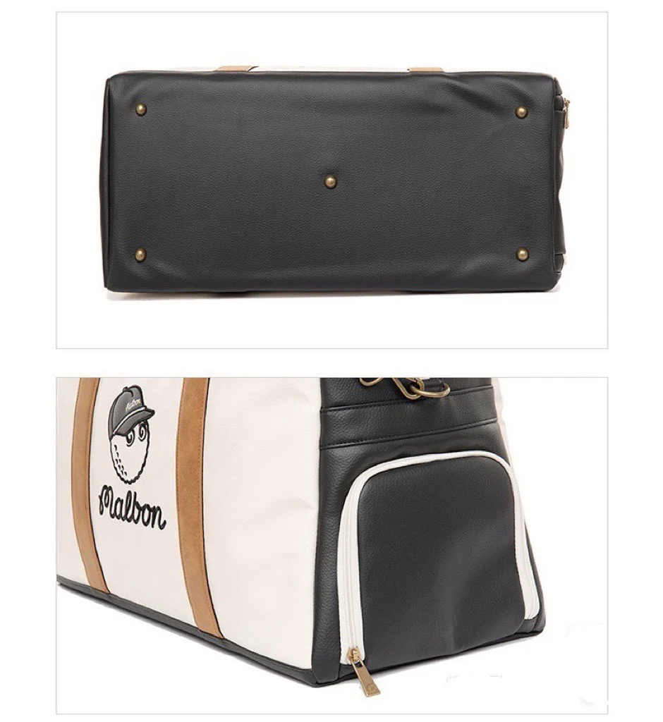 2024 MALBON GOLF Fashion Golf Clothing Bag Korean Men's and Women's Same Style New Classic Boston Handbag Travel Bag