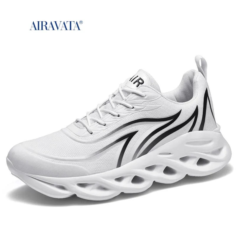 Sneakers Men Flame Printed Sneaker Flying Weave Sports Shoes Comfortable Running Shoes Outdoor Man Athletic Shoe Zapatillas