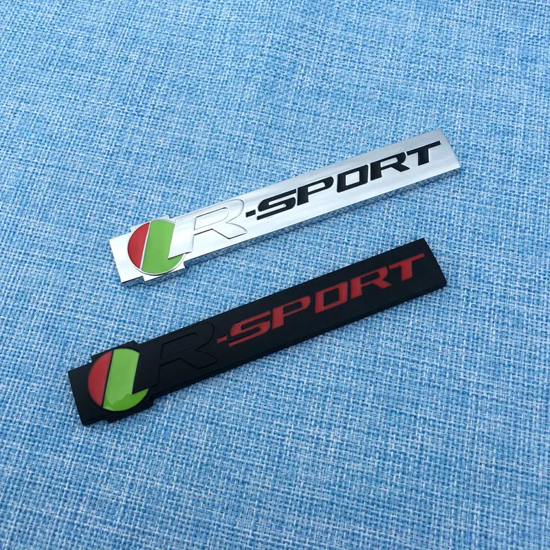 

3D Metal Black Car Front Grill Fender R SPORT Emblem Badge Logo Sticker For R Sport Jaguar Car F PACE XF XE R Sport Accessoroies