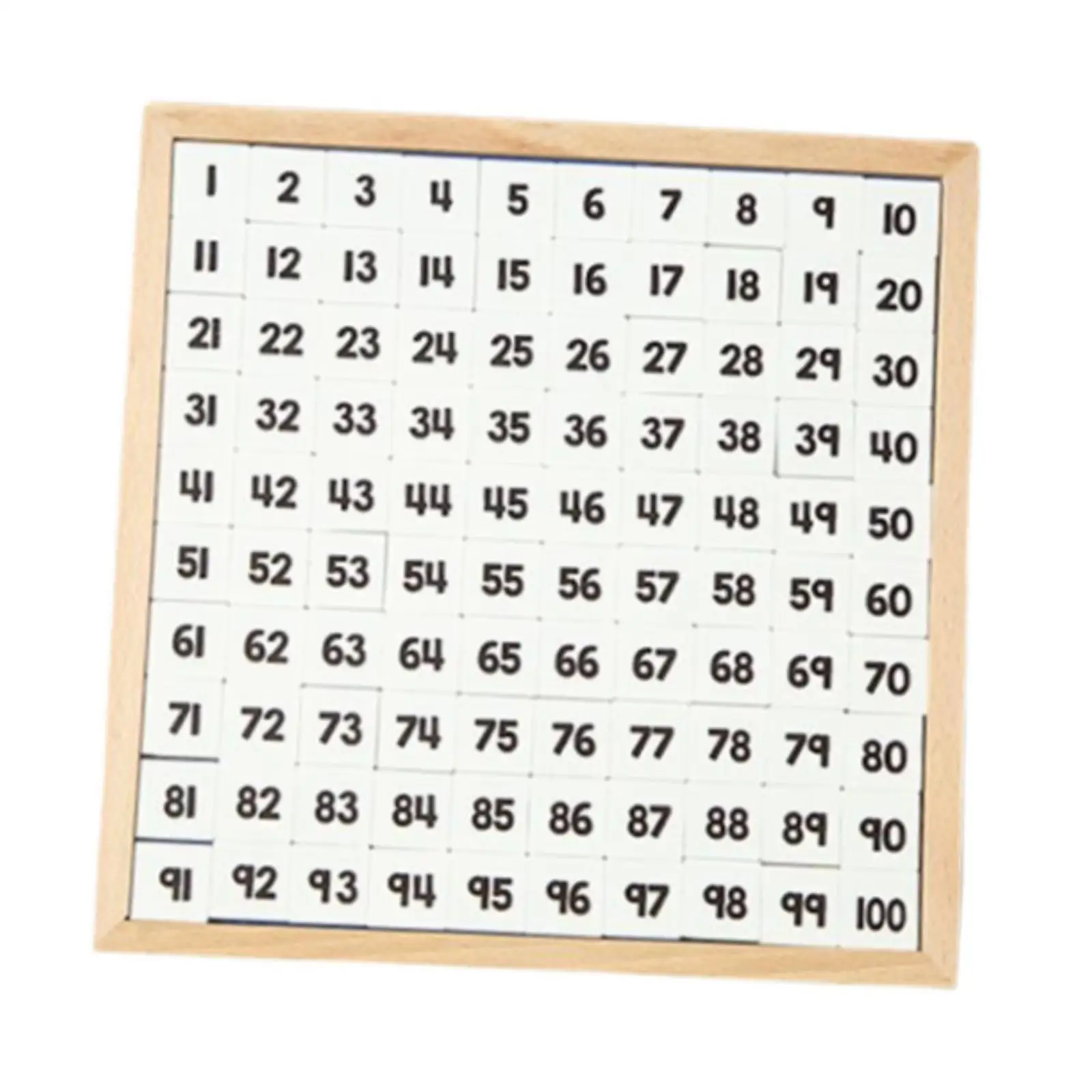 Настольная игрушка Монтессори 1-100 обучающая сто настольная игра цифры подряд от 1