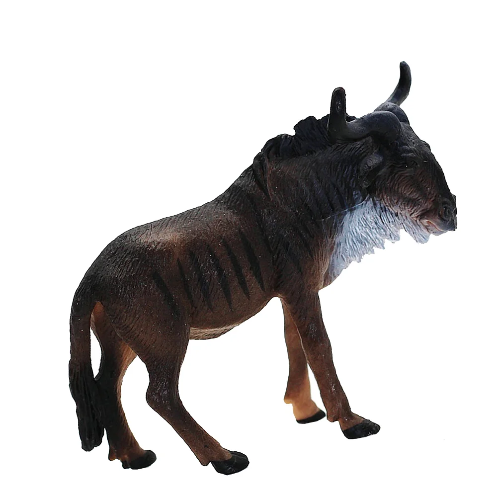 

Африканская модель Wildebeest, украшение для детей, домашняя имитация, статуя, яркие домашние украшения, пластиковые животные, когнитивные поделки