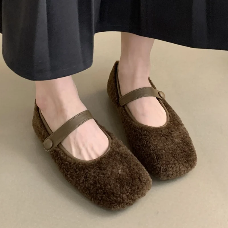 Женские замшевые ботинки на плоской подошве Дизайнерские повседневные для