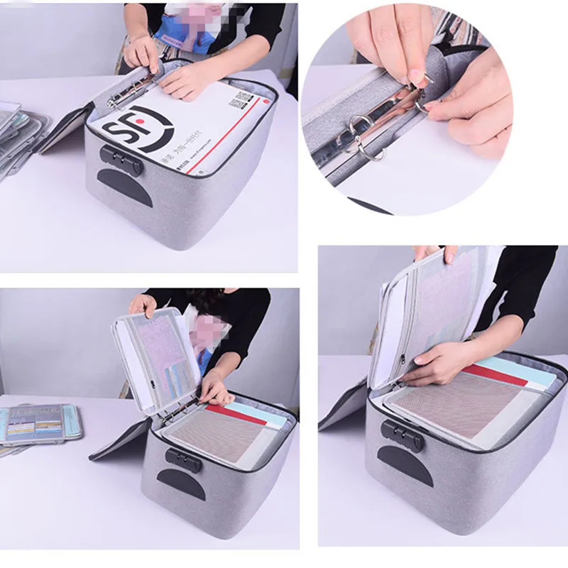 

Женская многофункциональная сумка для хранения документов, портфель, дорожная сумка, домашний дорожный Держатель для паспорта с замком