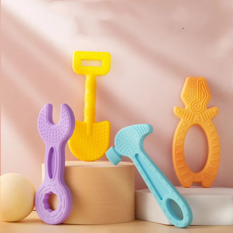 

Teething Baby Toy Silicone Teether for Teeth Babies Accessories Newborn Tools Sucking Chew Toys For Newborn Baby BPA-Fre Gift