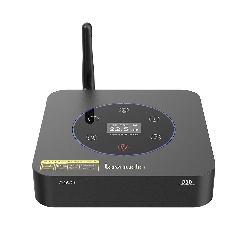 

1 Mii DS601 Bluetooth 5.0 Audio Receiver Desktop DAC Chip USB Input 3.5mm RCA Output Whole Home Amplifier