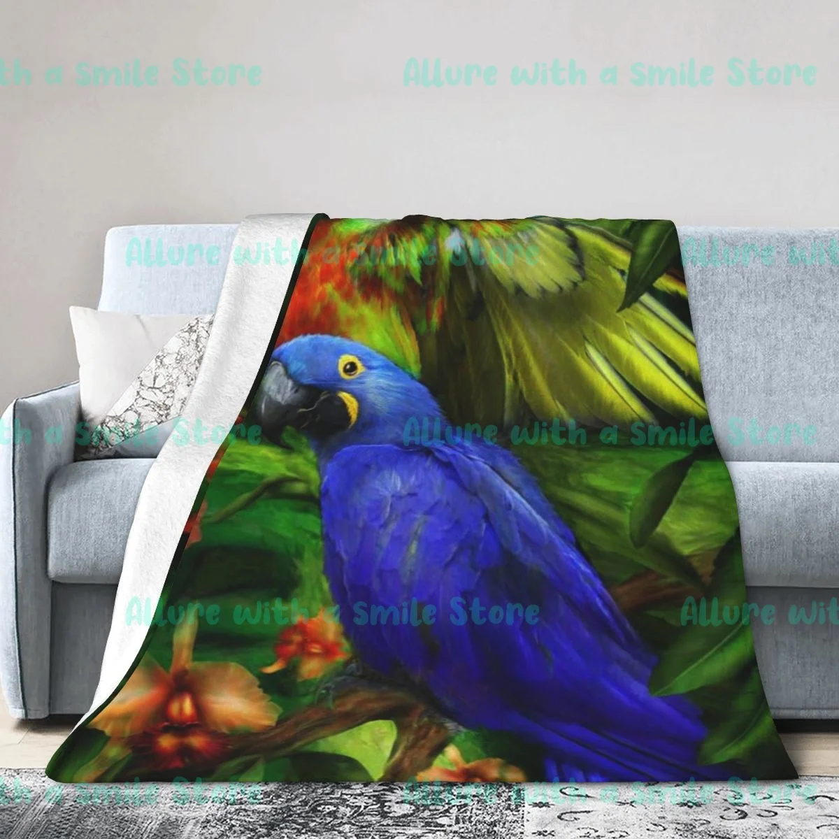 

Animal Plant Flower and Bird Art 3d Printed Fleece Blanket Sofa Bed Blanket Super Soft Thermal Blanket Luxury Blanket Flannel