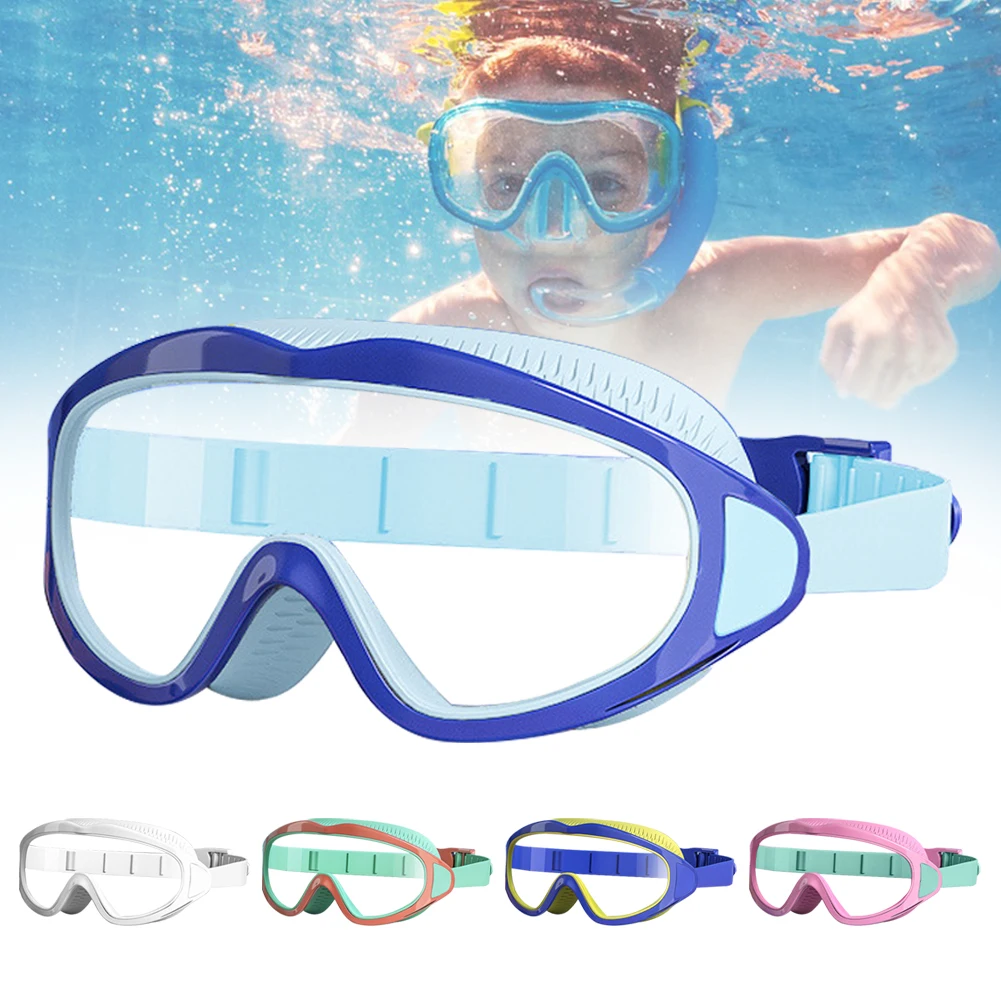 

Professional large frame kids Swimming goggles Electroplating HD Anti fog Waterproof Glasses Diving Water sports Goggles Eyewear