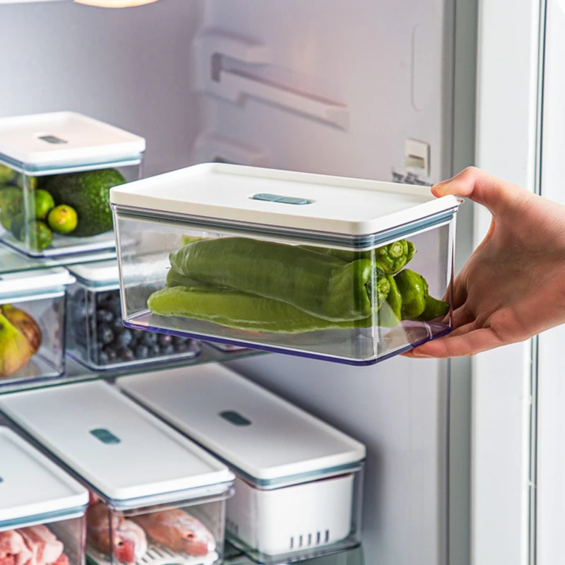 

Refrigerator Storage Box Kitchen Storage Food Organizer Container For Fridge Fresh Eggs Vegetable Fruit Preservation Storage Box