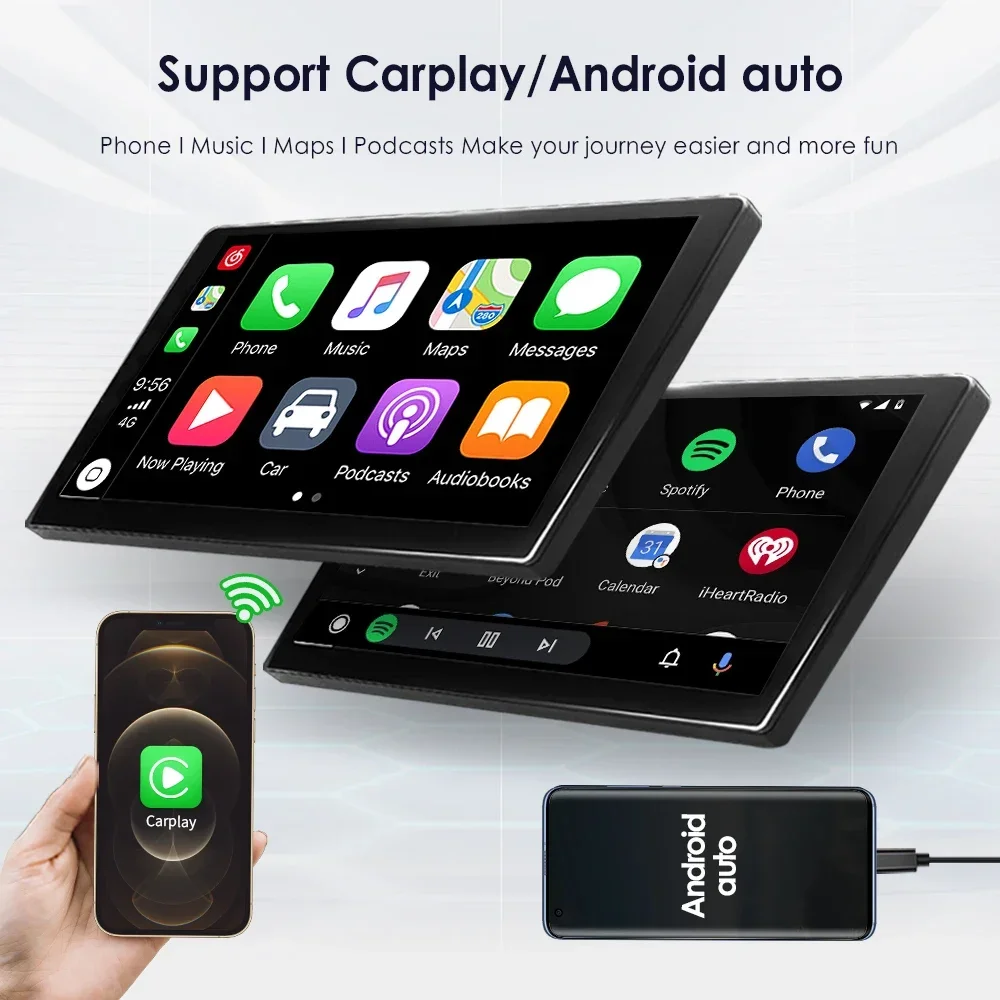 Фото 7-дюймовый автомобильный радиоприемник с CarPlay и Android Auto для VW GOLF 5, POLO, Sedan, PASSAT B6, CC, TOURAN, SCIROCCO, CADDY, Jetta, Skoda, Seat, мультимедиа №3