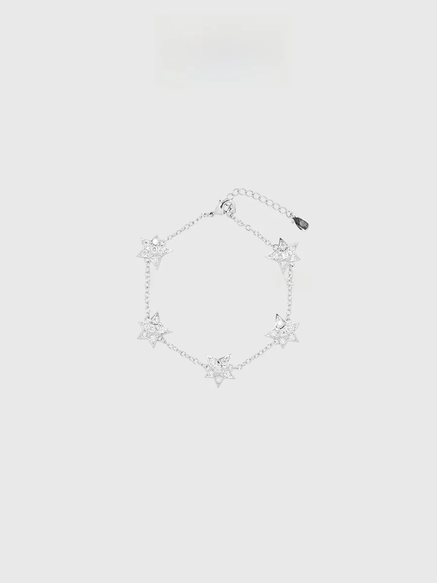 Ожерелье Awe Full of Crystals XINGX для женщин Zhou Xun Song Qian Same Sle as Stars Light Luxury Bright Meteor Five Pointe...