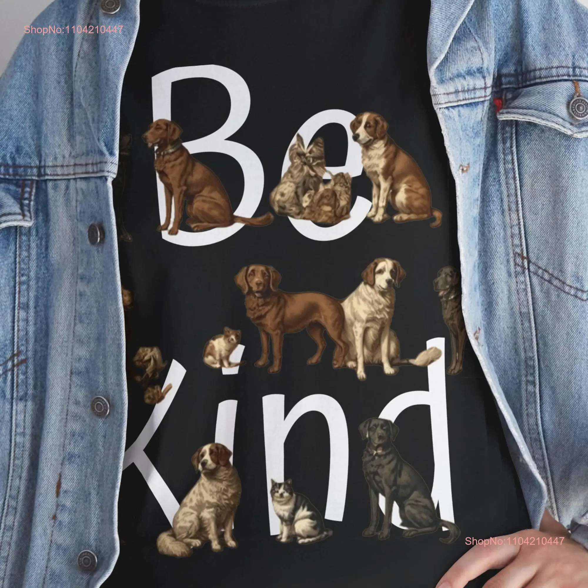 Be Kind to Pets T Shirt for Animal Rights Men and Women StatemenT Heavy Cotton gift long or short sleeves