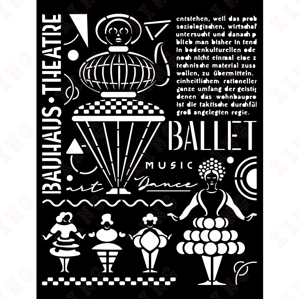 

2022 New Theatre Diy Layering Stencils Painting Scrapbook Paper Decoration Craft Mold Coloring Embossing Album Reusable Template