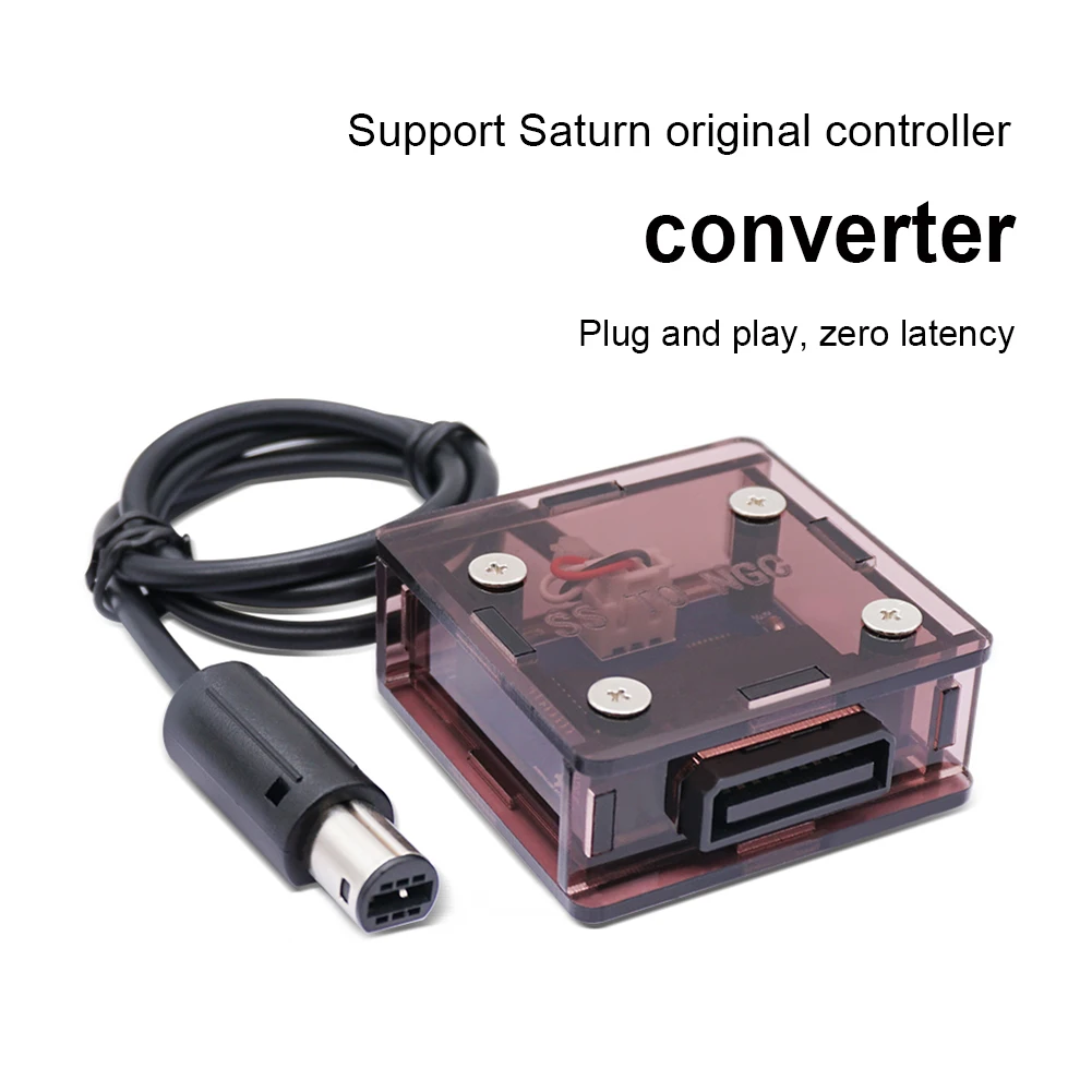 

50cm Controller Adapter Plug and Play Portable Video Game Controller Adapter for SS SEGA To for NGC Wii Game Console Accessories