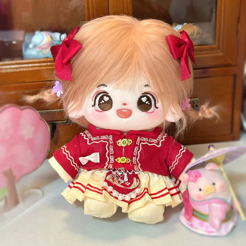 Плюшевые куклы красная одежда хлопковые детские игрушки милая кукла-идол аниме