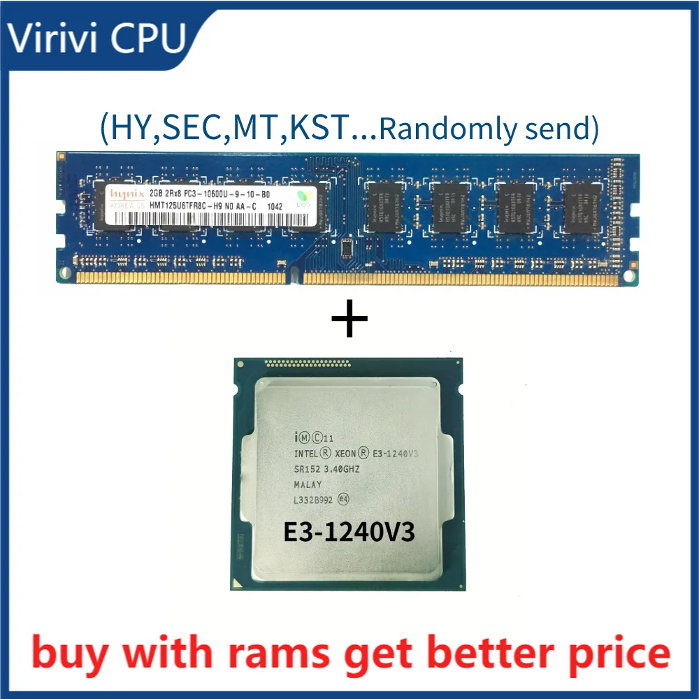 

DDR3 2G 1333 МГц со стандартным процессором 3,40 ГГц 8 Мб кэш-памяти SR152 LGA 1150 CPU