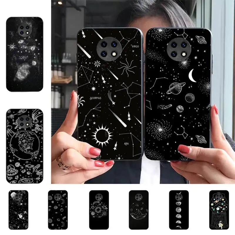 

Sky Space Planet Moon Stars Phone Case For Redmi 9 5 S2 K30pro Silicone Fundas for Redmi 8 7 7A note 5 5A Capa