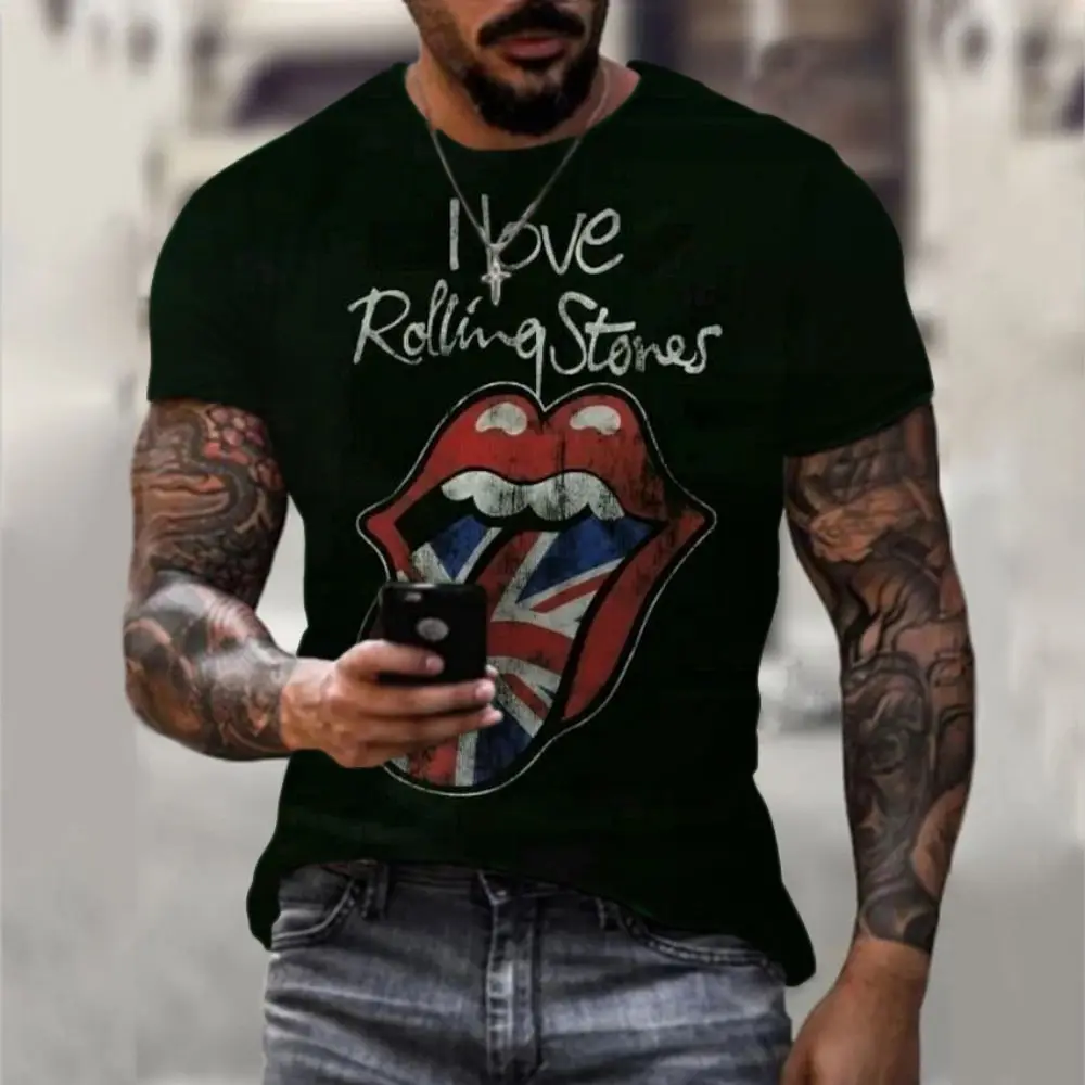 

The Rolling-Stones Men's T-shirt Exotic T-shirts T-shirt Party Clothing Couple Outfit Clothes 1978 Touring Essentials Hip Hop