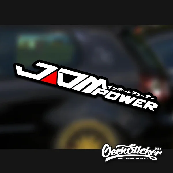 JDM Power водостойкая светоотражающая универсальная наклейка на кузов виниловая