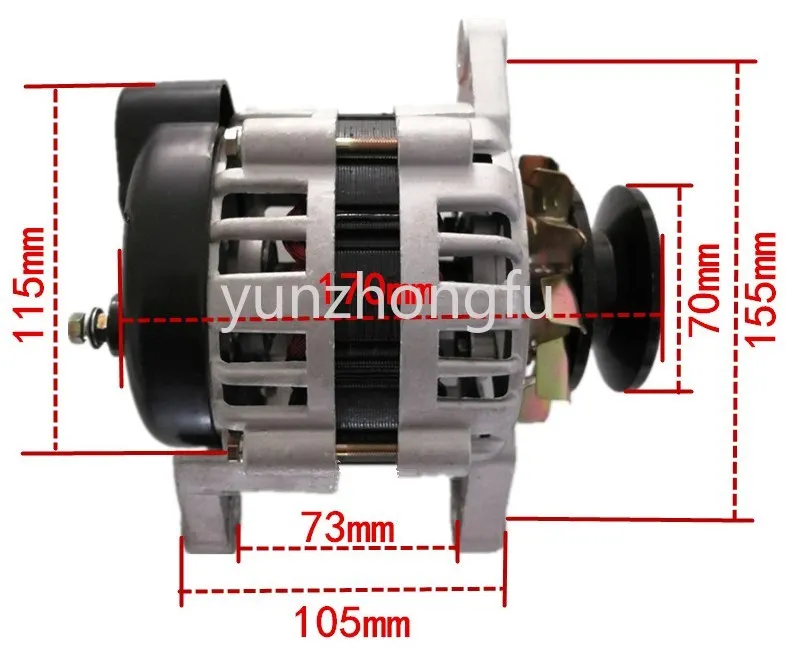 Маленькое бытовое колесо шкива, постоянный магнит, постоянное напряжение 220 В 1500 Вт, генератор переменного тока, новая чистая медь