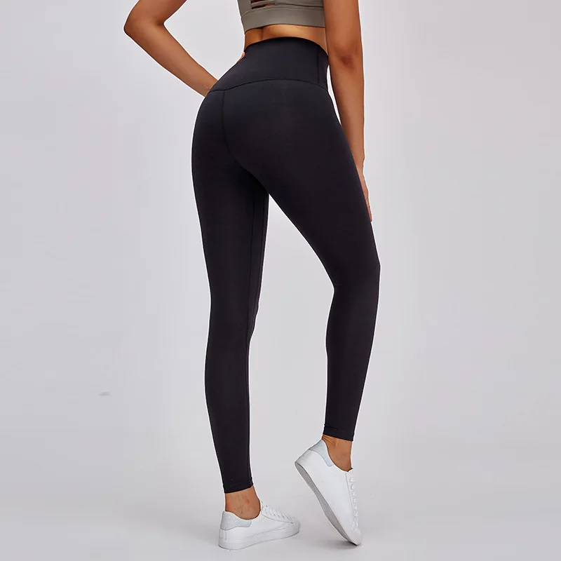 Women Tight Workout Gym Tummy Control Leggings Women Squat Proof Sports Legging High Waist Fitness Athletic Solid Legging 2021