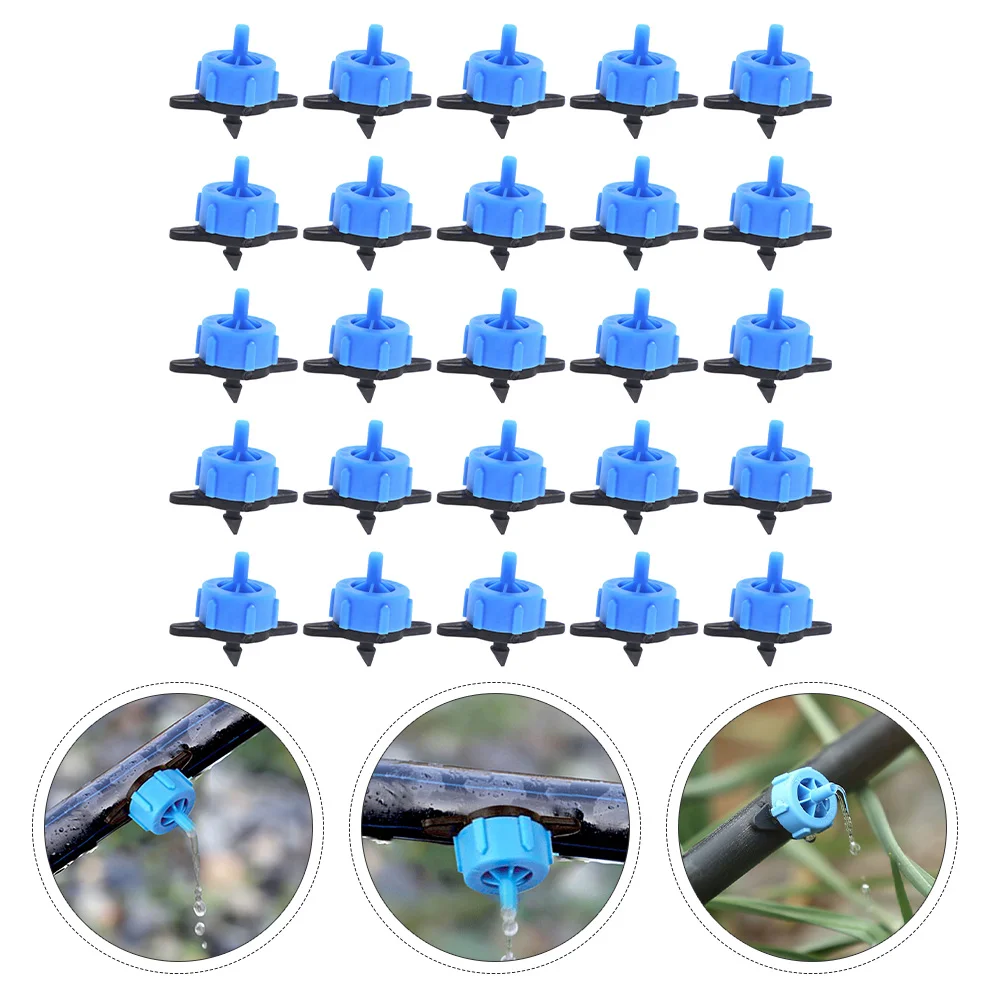 

50pcs Pressure-compensated Fertilizer Drip Irrigation Dripper for Lawn Garden Potting