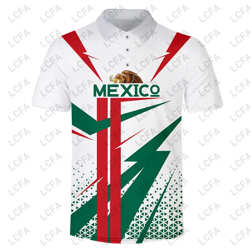 

Пальто с мексиканским флагом, рубашки поло с 3D принтом рук, Мужская теннисная футболка с отложным воротником, летняя футболка, Женский Топ, модная уличная одежда унисекс